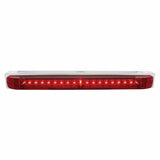 Stainless Light Bracket w/ 19 LED 17" Light Bar - Red LED/Red Lens