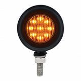 LED Stainless 2" Double Face Light - Amber & Red LED/Amber & Red Lens