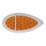 39 LED "Teardrop" Turn Signal Light (Flush Mount) - Amber LED/Amber Lens