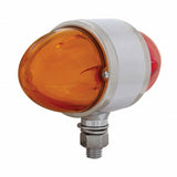 9 LED Dual Function Double Face "GLO" Light - Amber & Red LED/Amber & Red Lens