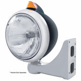 Black Guide 682-C Headlight H6024 & Original Style LED Signal - Amber Lens