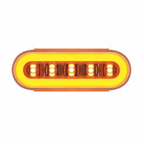 22 LED 6" Oval "GLO" Light - Amber LED/Amber Lens