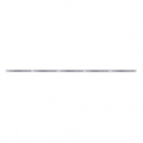 94" Stainless Light Bracket w/ Five 11 LED 17" Light Bars - Amber LED/Clear Lens