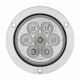 7 LED Deep Dish 4" S/T/T Light - Red LED/Clear Lens