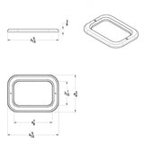 Rectangular Light Bezel