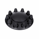 Matte Black Dome Front Axle Cover w/ 33mm Thread-on Nut Cover