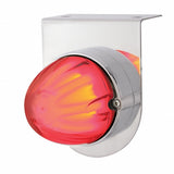 Stainless Light Bracket w/ 9 LED Dual Function "GLO" Watermelon Light - Red LED/Clear Lens