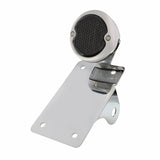 LED Chrome "Bobber" Style Vertical Tail Light With License Light - Smoke Lens