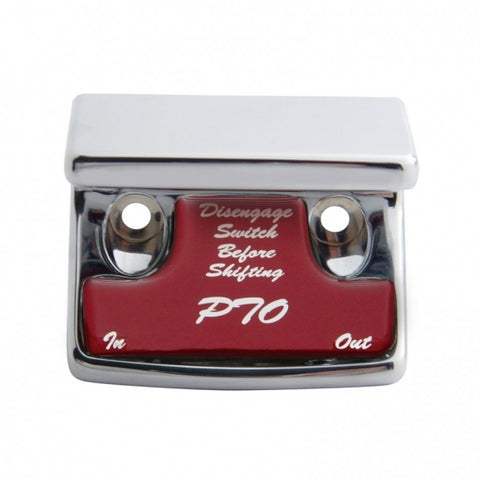 "PTO" Switch Guard - Red Sticker