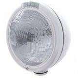 Chrome Classic Headlight H6024 Bulb & LED Turn Signal - Clear Lens