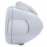 Stainless Steel Guide 682-C Headlight 6014 & Dual Mode LED Signal - Clear Lens
