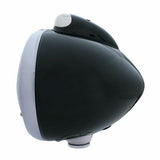 Black Guide 682-C Headlight No Bulb w/ Dual Mode LED Signal - Clear Lens