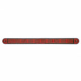 10 LED 9" Stop, Turn & Tail Light Bar w/ Bezel - Red LED/Red Lens
