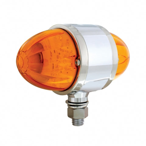 17 LED Dual Function Watermelon Double Face Light - Amber LED/Amber Lens