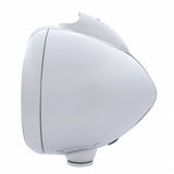 Stainless Steel Guide 682-C Headlight H4 w/ White LED & Dual Mode LED Signal - Clear Lens