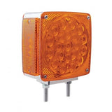45 LED Double Face Turn Signal - 21 Amber/Red + 3 Amber LED w/ Amber/Red Lens
