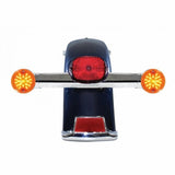 21 LED 3 1/4" Harley Signal Light w/1156 Plug - Amber LED/Amber Lens