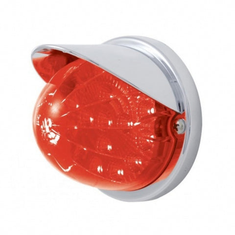17 LED Reflector Watermelon Flush Mount Kit w/ Visor - Red LED/Red Lens