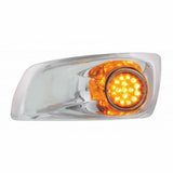 LED Kenworth T660 Dual Function Bumper Light - Clear Style w/ Amber Lens