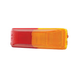 Incandescent Rectangular Fender Mount Clearance/Marker Light - Amber & Red Lens