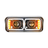 High Power LED "Blackout" Projection Headlight with LED Turn Signal & 100% LED Position Light Bar