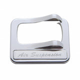Peterbilt Rocker Switch Cover w/ Stainless Plaque - Air Suspension