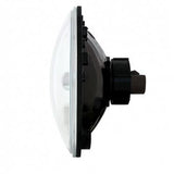 ULTRALIT - 7" Crystal Headlight With White LED Halo Ring