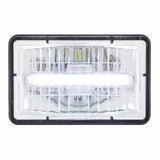 High Power LED 4" x 6" Rectangular Headlight with Daytime Running Light