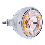 SS Guide 682-C Style Headlight Assembly W/Crystal Lens & 34 LEDs Position Light