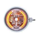 SS Guide 682-C Style Headlight Assembly W/Crystal Lens & 34 LEDs Position Light