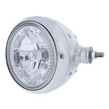 Chrome Guide 682-C Style Headlight Assembly W/Crystal Lens & 34 LEDs Position Light