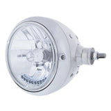 Chrome Guide 682-C Style Headlight Assembly W/Crystal Lens & 10 LEDs Position Light