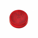 8 LED 2 1/2" Reflectorize Clearance/Marker Light Kit - Red LED/Red Lens