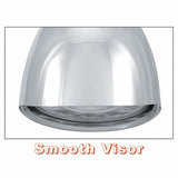 Chrome "Chopper" Headlight w/ Smooth Visor 11 LED Bulb