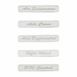 2014+ Peterbilt Chrome Rocker Switch Cover - 4 Switches