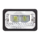 4" X 6" Heated LED Headlight High Beam - Chrome