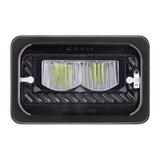 4" X 6" Heated LED Headlight High Beam - Black