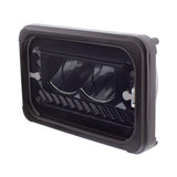 4" X 6" Heated LED Headlight High Beam - Black