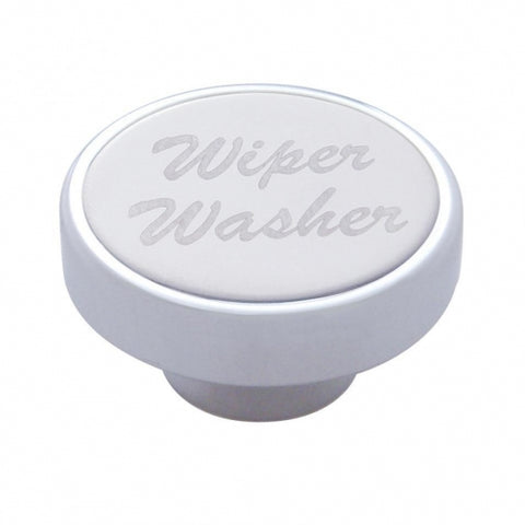 "Wiper/Washer" Dash Knob - Stainless Plaque