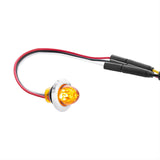 4 LED Dual Function Mini Watermelon Light (Clearance/Marker) - Amber LED/Amber Lens
