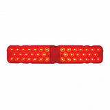 40 LED Rectangular Stop, Turn & Tail Light - Red LED/Red Lens