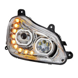 Chrome 10 LED Headlight for 2013-2021 Kenworth T680
