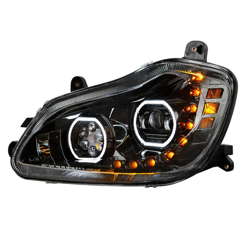 Black 10 LED Headlight For 2013-2021 Kenworth T680