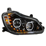 Black 10 LED Headlight For 2013-2021 Kenworth T680