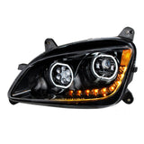 Black 10 LED Headlight For Peterbilt 587 (2010-2016) & 579 (2012-2021)