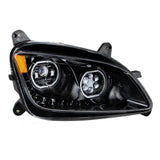 Black 10 LED Headlight For Peterbilt 587 (2010-2016) & 579 (2012-2021)