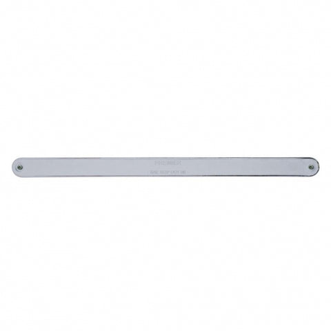 14 LED 12" Auxiliary Strip Light w/ Bezel - Amber LED/Chrome Lens