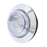 6 LED 1-1/4" Dual Function Light (Clearance/Marker)-Red LED/Clear Lens