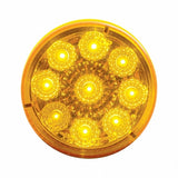 9 LED 2" Reflector Clearance/Marker Light - Amber LED/Amber Lens