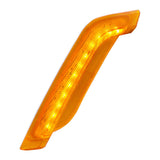 12 Amber LED Fender Turn Signal Light For Peterbilt 579 (2014-2019) & 587 (2011-2019) , Amber Lens